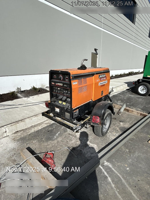 2022 Lincoln Electric LE400 Kubota V1505, Trlr, Cable Rack, Light Kit, ES Decals, T3