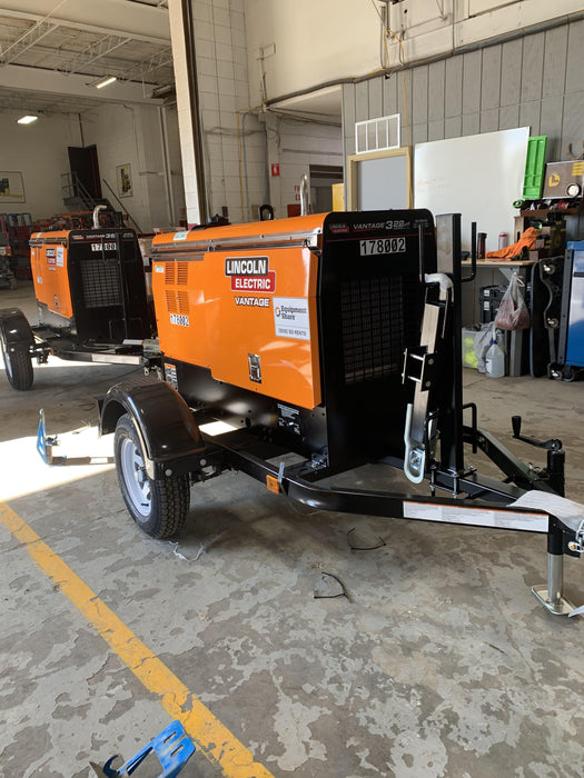 2021 Lincoln Electric Vantage 322 Vantage 322 Ready Pak 3 w/ Decals, ORANGE (includes trailer, cable rack, fender light kit) NO Telematics