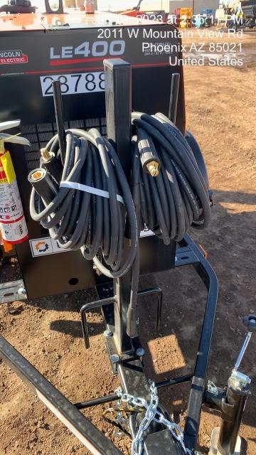 2023 Lincoln Electric LE400 Kubota V1505, Trlr, Cable Rack, Light Kit, ES Decals, T3