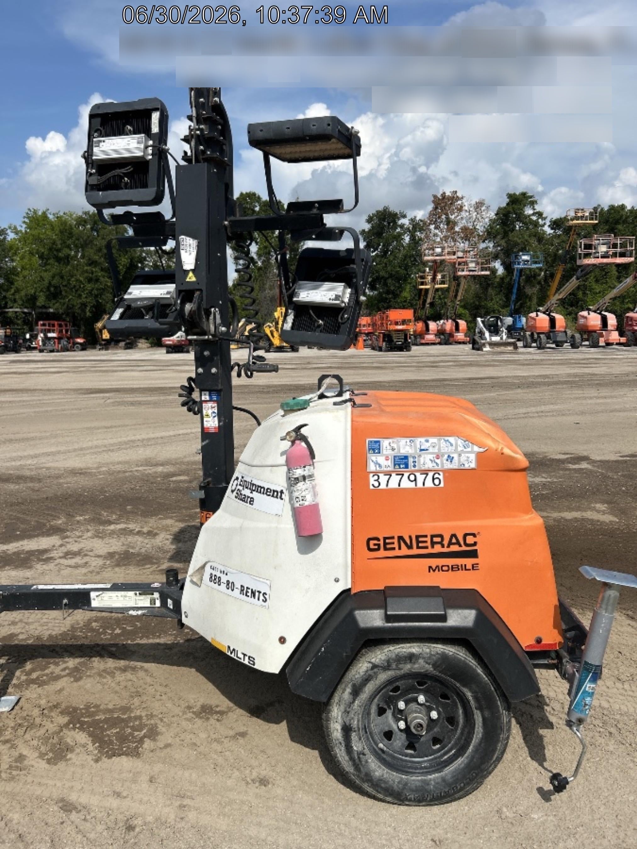 2023 Generac MLT2 Diesel, Flex Switch 120V Input, Powerzone Controller, 
(4) 320W LED Lights, 4kW Generator, 39.9 Gal Fuel Tank, 2" Ball, T3