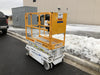 Custom Equipment HB-1430 <ul>
 <li>Hy-Brid Scissor Lift</li>
  <li>Platform capacity up to 670 lbs.</li>
  <li>Working height up to 20 ft</li>
  <li>Weighs under 1,700 lbs.</li>
  <li>Non-marking wheels </li>
</ul>