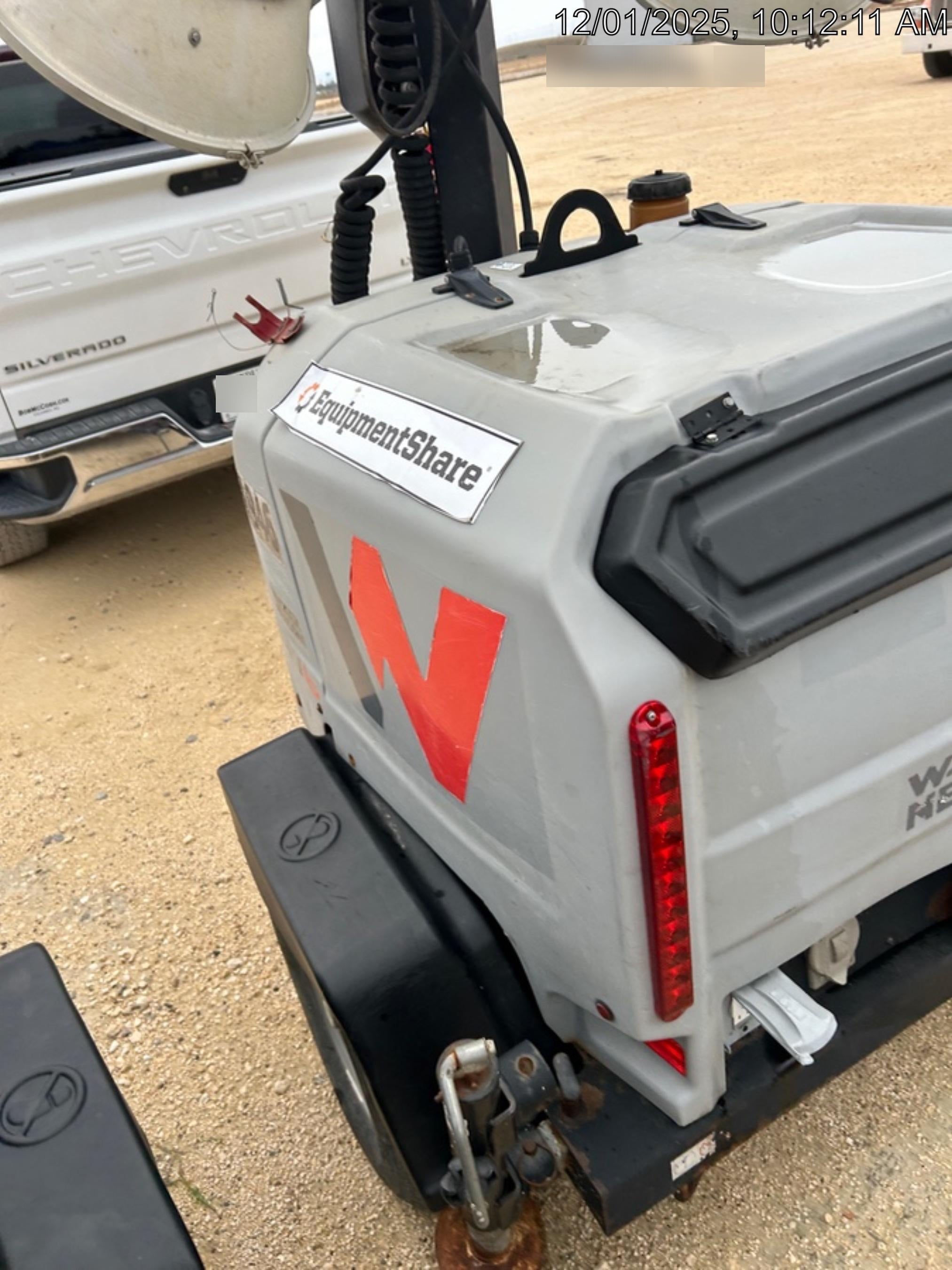 2019 Wacker Neuson LTV6K-MH Power mast, 1100W MH, Fuel Sensors, Wiring Harness