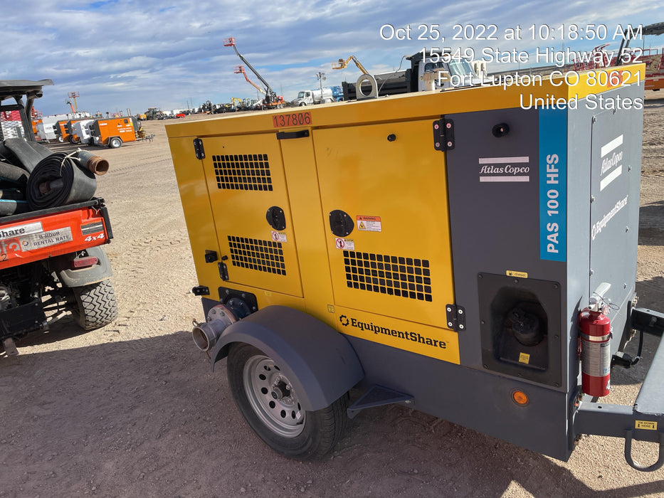 2021 ATLAS COPCO PAS 100 HF CS Enclosed