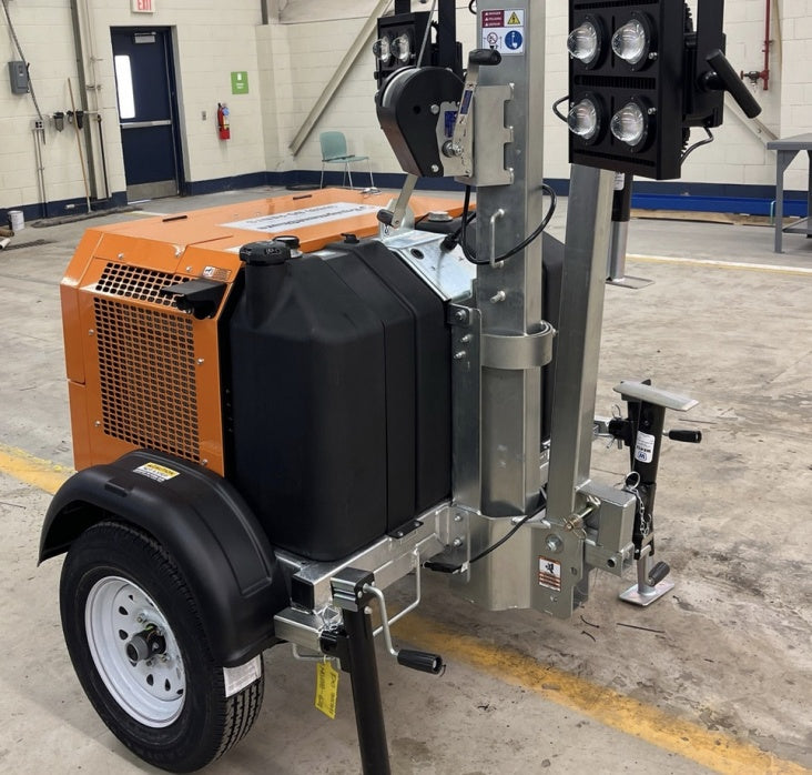 2024 Wanco WLTT-4MM4K Diesel, Deep Sea Controller, Shore Power Plug, Auto Start, (4) 350W LED Floodlights, 4kW Generator, 60 Gal Fuel Tank, 2" Ball, T3