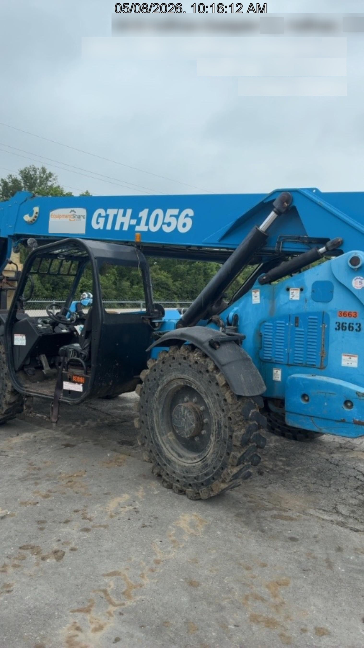 2017 Genie GTH-1056 Genie GTH1056, Solid Tires, 60" carriage, Open ROPS - GTH10E-11935