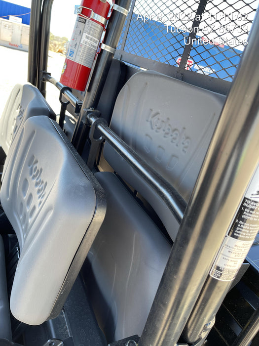 2022 Kubota RTV-X1140W-H Plastic Canopy, Windshield Acrylic Clear, LED Strobe Light, Wire Harness Kit, Back up Alarm