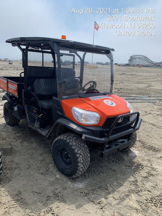2021 Kubota RTV-X1140W-H Plastic Canopy, Windshield Acrylic Clear, LED Strobe Light, Wire Harness Kit, Back up Alarm
