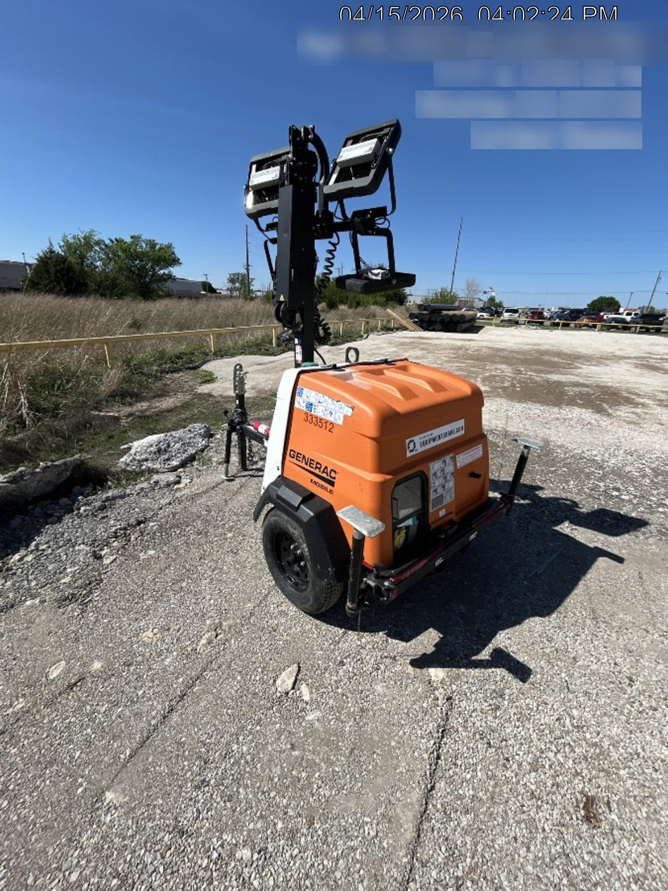 2023 Generac MLT2 Diesel, Flex Switch 120V Input, Powerzone Controller, (4) 320W LED Lights, 4kW Generator, 39.9 Gal Fuel Tank, 2" Ball, T3