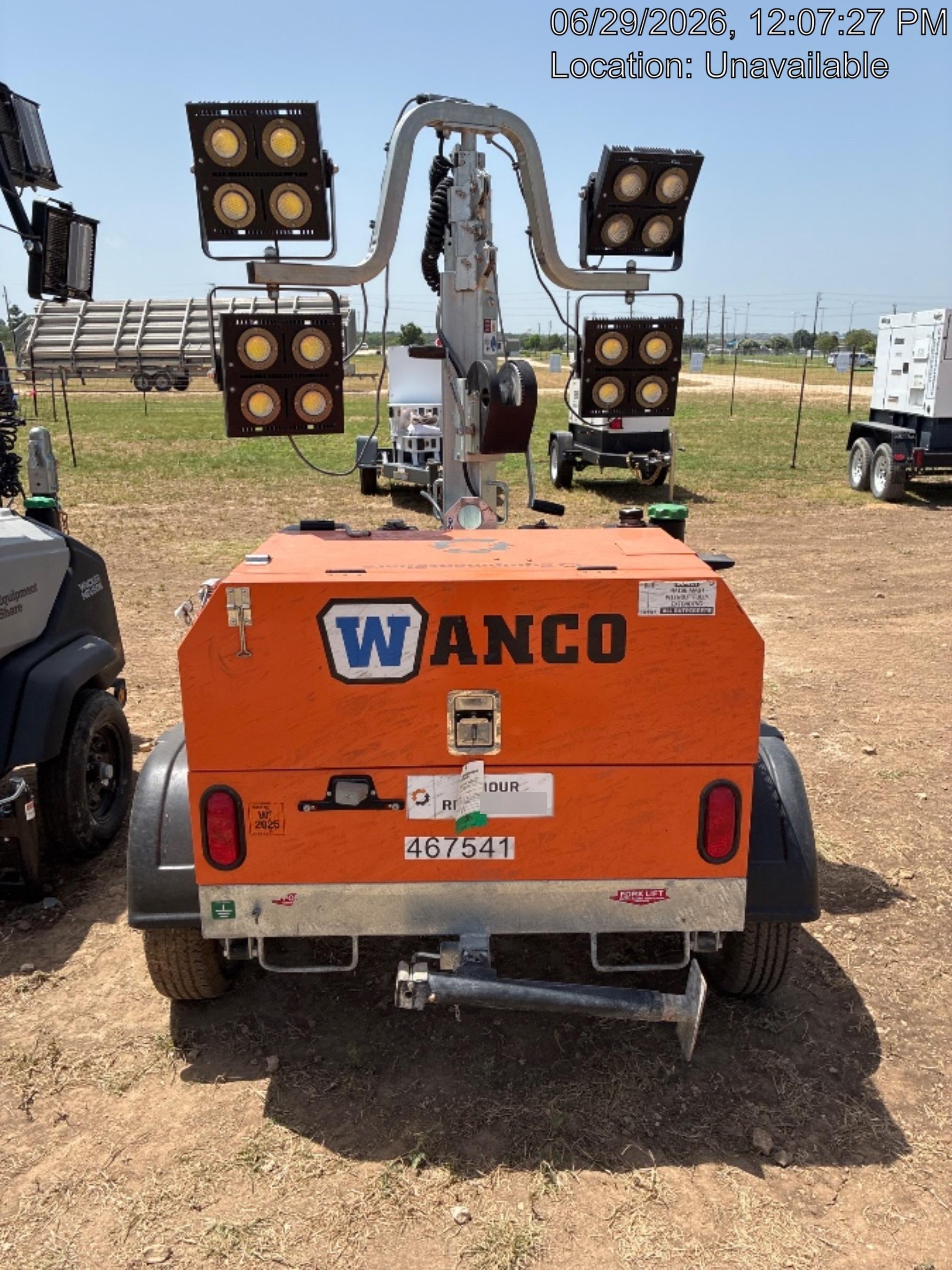 2024 Wanco WLTT-4MM4K Diesel, Deep Sea Controller, Shore Power Plug, Auto Start, (4) 350W LED Floodlights, 4kW Generator, 60 Gal Fuel Tank, 2" Ball, T3
