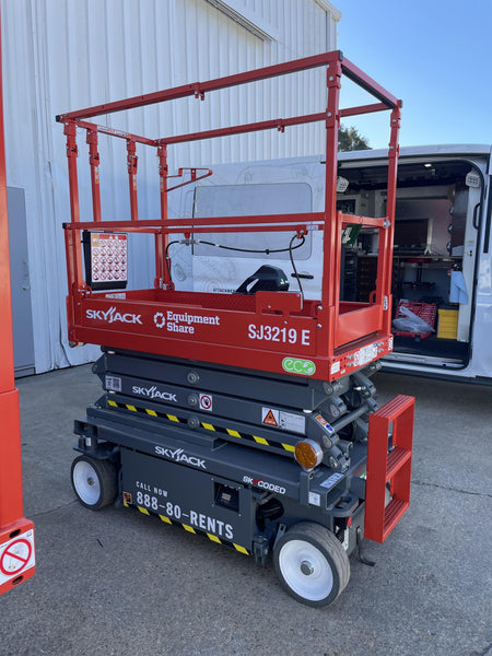 2024 Skyjack SJ3219 Electric Drive, Sld NM Tires, DBcns, RFRails, Power to Platform, T3 + Access Control
