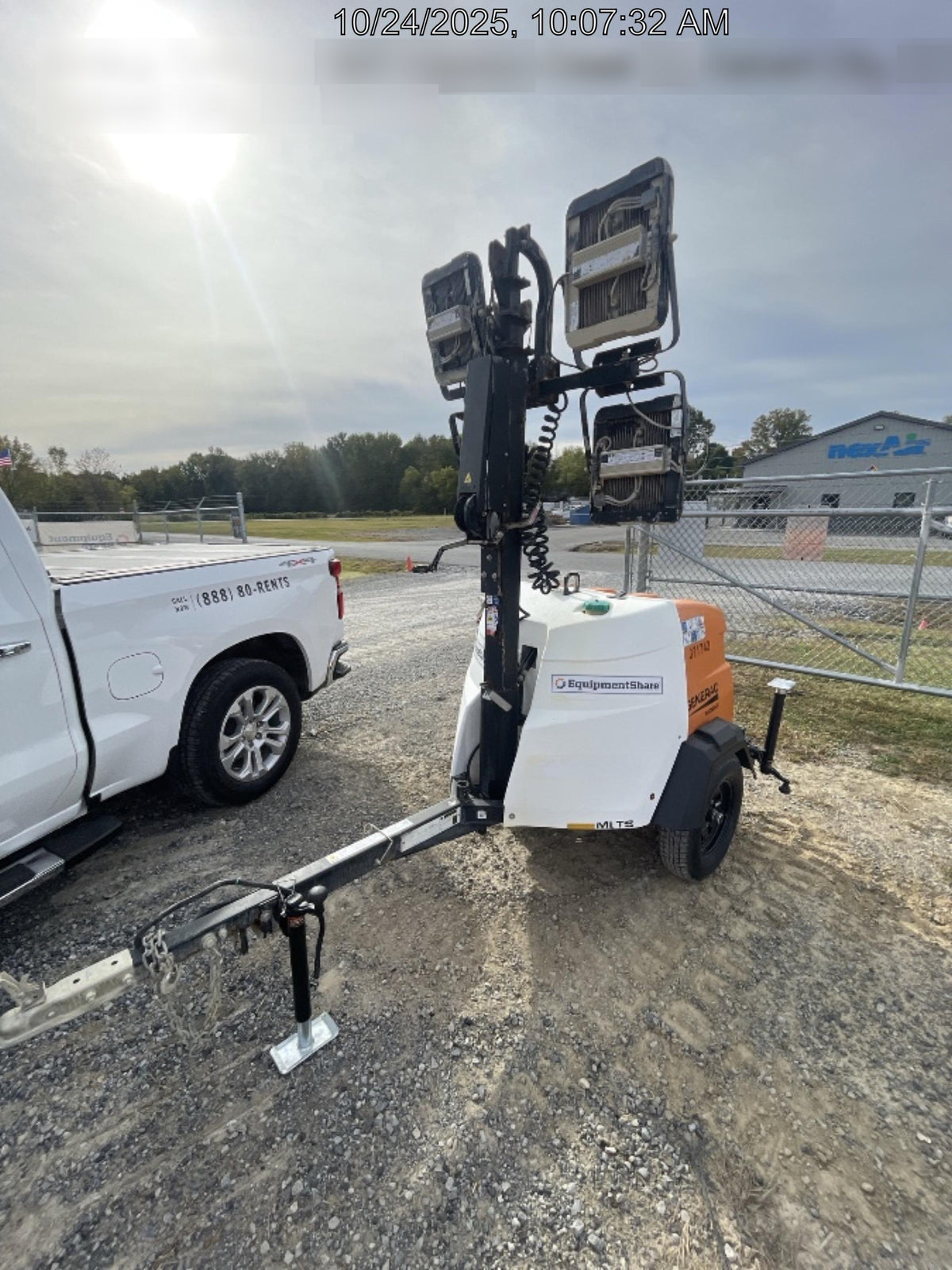 2023 Generac MLT2 Diesel, Flex Switch 120V Input, Powerzone Controller, 
(4) 320W LED Lights, 4kW Generator, 39.9 Gal Fuel Tank, 2" Ball, T3