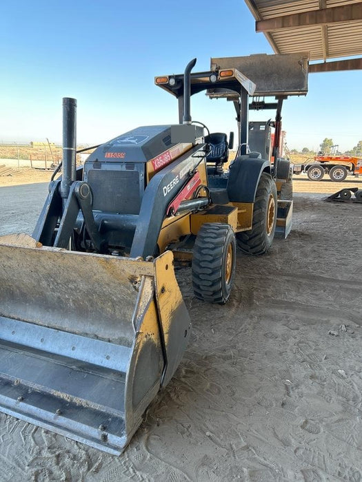 2020 John Deere 210LEP Canopy, 4WD, Second rear hydraulic cylinder, Light Package, Wheel weights