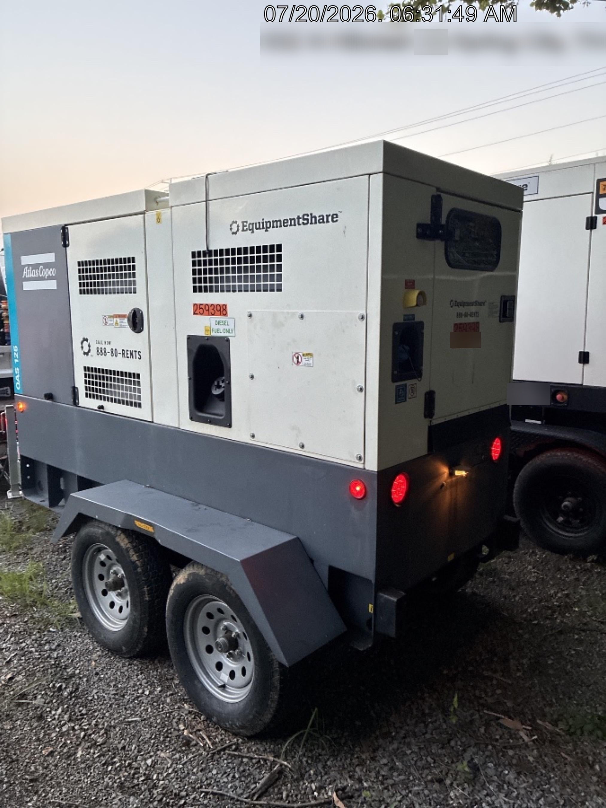 2022 ATLAS COPCO QAS 125