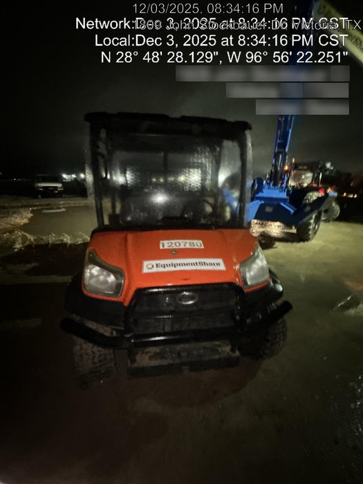 2020 Kubota RTV-X1140WL-A 4WD, LED Strobe, Windshield Acrylic Clear, Plastic Canopy, Wire Harness Kit, Backup Alarm, Bed Liner