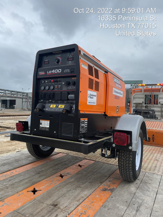 2022 Lincoln Electric LE400 Kubota V1505, Trlr, Cable Rack, Light Kit, ES Decals, T3