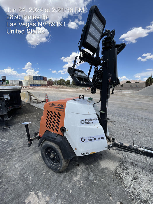 2023 Generac MLT2 Diesel, Flex Switch 120V Input, Powerzone Controller, 
(4) 320W LED Lights, 4kW Generator, 39.9 Gal Fuel Tank, 2" Ball, T3