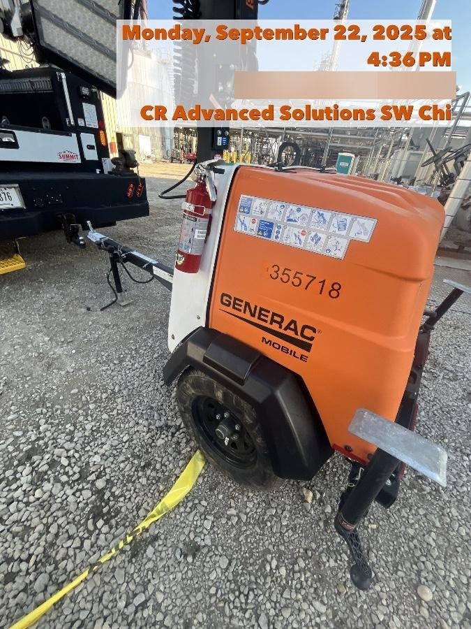 2023 Generac MLT2 Diesel, Flex Switch 120V Input, Powerzone Controller, 
(4) 320W LED Lights, 4kW Generator, 39.9 Gal Fuel Tank, 2" Ball, T3