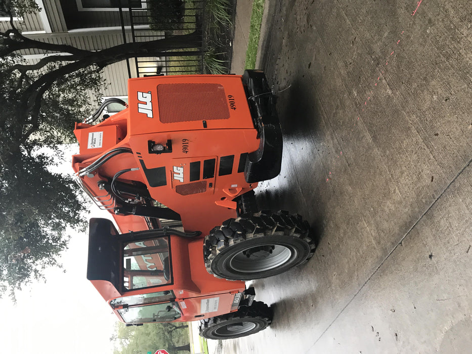 2019 Skytrak 6036 Cab/Heat/Air, Solid Tires, LED Work Lights, Beacon w/50" Carriage, 48" Pallet Forks