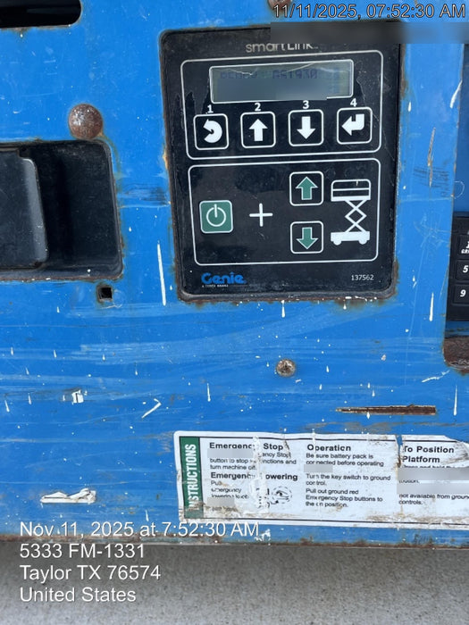 2016 Genie GS-1930 Genie GS1930 Scissor Lift