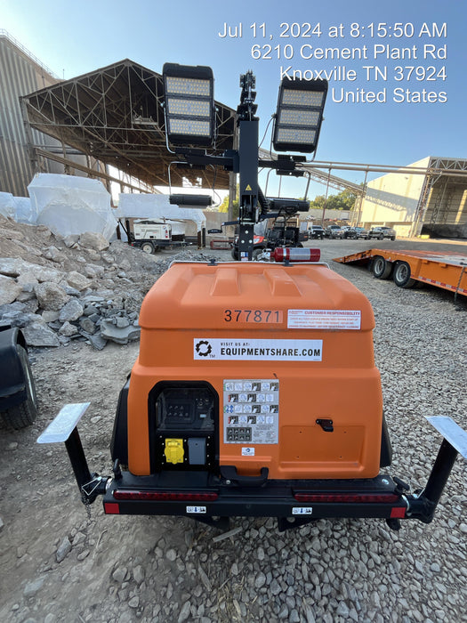 2023 Generac MLT2 Diesel, Flex Switch 120V Input, Powerzone Controller, 
(4) 320W LED Lights, 4kW Generator, 39.9 Gal Fuel Tank, 2" Ball, T3