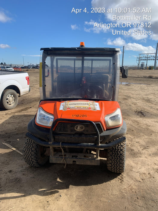 2021 Kubota RTV-X1140W-H Plastic Canopy, Windshield Acrylic Clear, LED Strobe Light, Wire Harness Kit, Back up Alarm