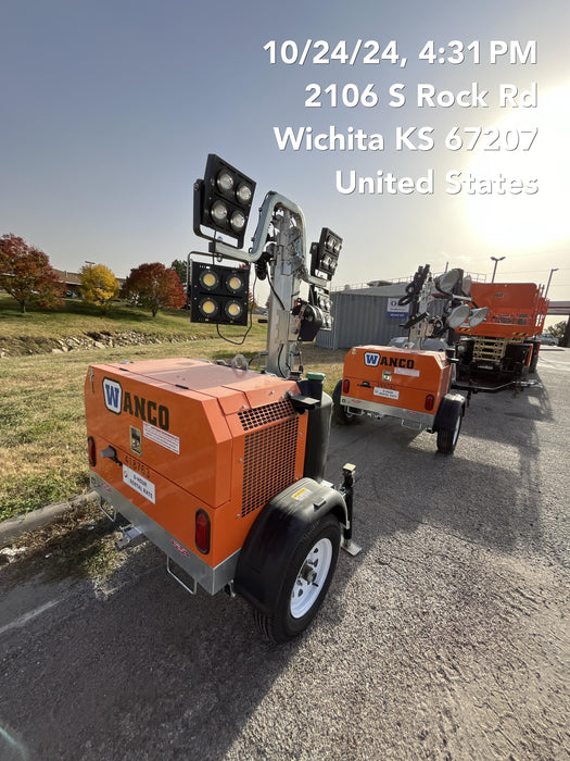 2024 Wanco WLTT-4MM4K Diesel, Deep Sea Controller, Shore Power Plug, Auto Start, (4) 350W LED Floodlights, 4kW Generator, 60 Gal Fuel Tank, 2" Ball, T3
