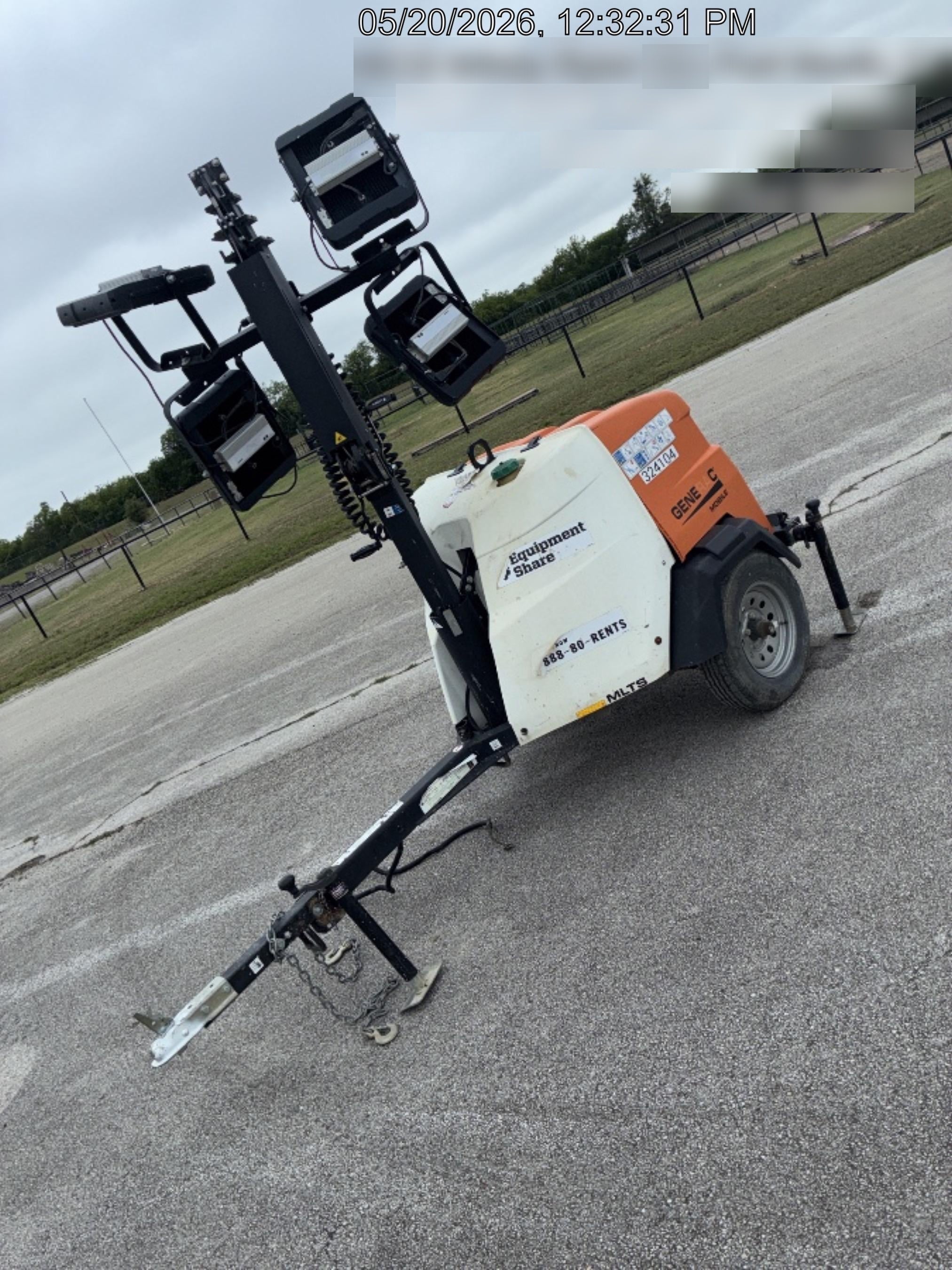 2023 Generac MLT2 Diesel, Flex Switch 120V Input, Powerzone Controller, (4) 320W LED Lights, 4kW Generator, 39.9 Gal Fuel Tank, 2" Ball, T3