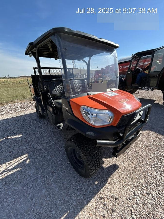 2022 Kubota RTV-X1140W-H Plastic Canopy, Windshield Acrylic Clear, LED Strobe Light, Wire Harness Kit, Back up Alarm