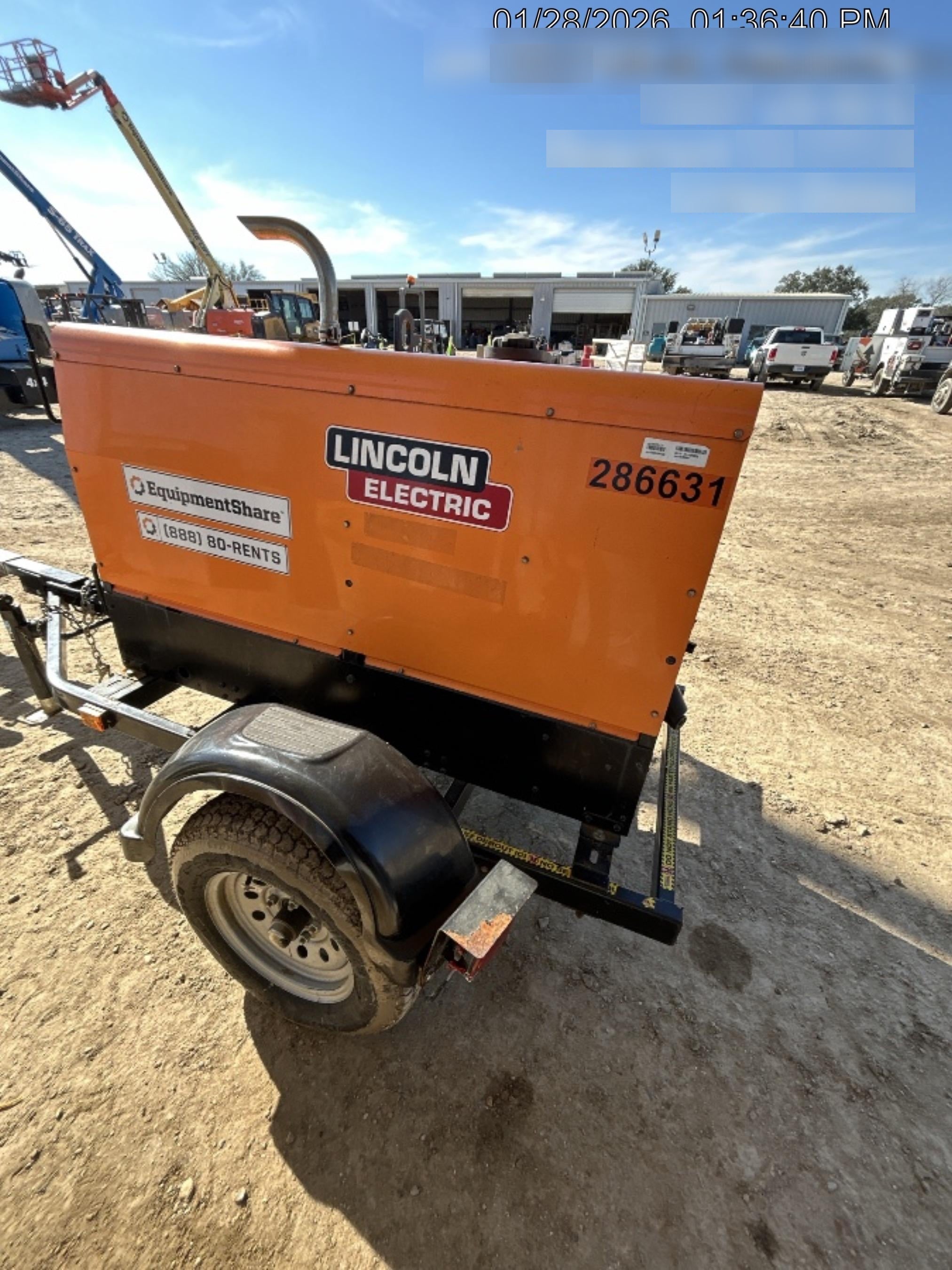 2022 Lincoln Electric LE400 Kubota V1505, Trlr, Cable Rack, Light Kit, ES Decals, T3
