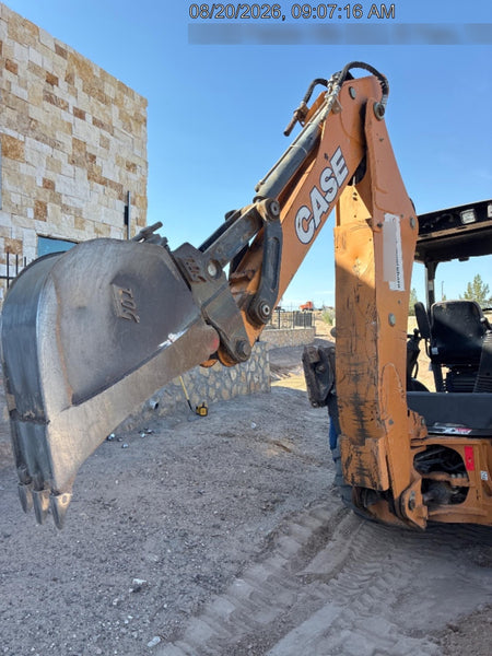 2019 Case 580N EP Canopy, 4WD, GP Front Bucket, Standard Stick, 2-Way Aux Hydraulics, ISO Controls