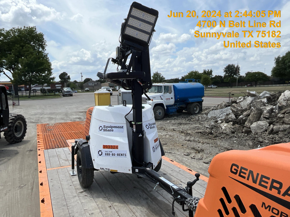 2024 Generac MLT2 Diesel, Flex Switch 120V Input, Powerzone Controller, 
(4) 320W LED Lights, 4kW Generator, 39.9 Gal Fuel Tank, 2" Ball, T3