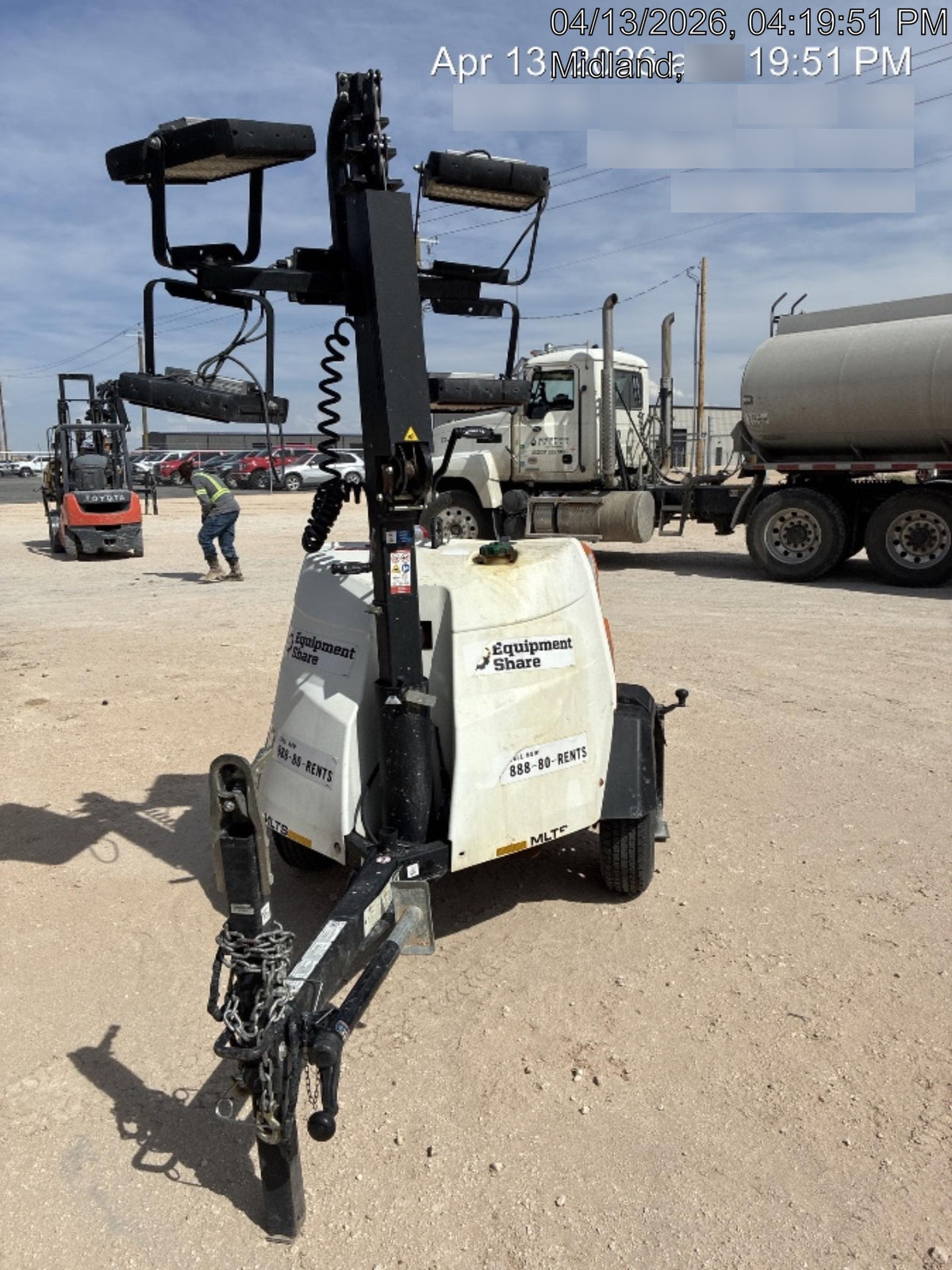 2023 Generac MLT2 Diesel, Flex Switch 120V Input, Powerzone Controller, (4) 320W LED Lights, 4kW Generator, 39.9 Gal Fuel Tank, 2" Ball, T3