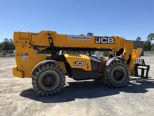 2020 JCB 512-56 Canopy, 74 HP, Solid Tires, STD Worklight, Beacon, Aux Hydraulics, Lifting Eye, Backup Alarm w/72" Carriage, 60" Forks