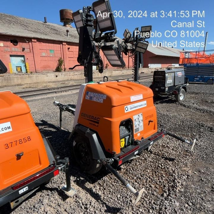 2023 Generac MLT2 Diesel, Flex Switch 120V Input, Powerzone Controller, 
(4) 320W LED Lights, 4kW Generator, 39.9 Gal Fuel Tank, 2" Ball, T3