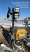2022 Allmand NLV3GR (4) LED Light Fixture 350W, 23' Vertical Mast, 3kW Prime, Towable, ES Decals, T3