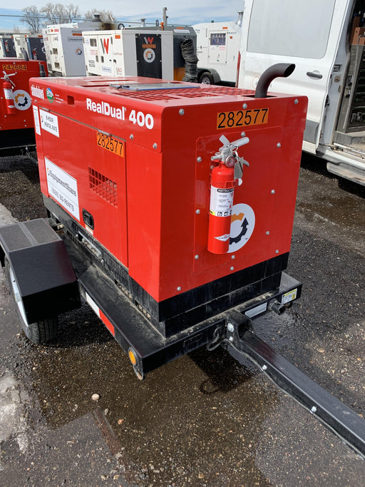 2022 Shindaiwa DGW400MDL Kubota D902 Engine, 23 HP, Dual Op Welder, Wire, Arc, Droop Stick, Tig, and CC Stick Functionality, Simulphase, 3 Phase and 1 Phase Gen Output, Single Axle NB Trlr, Slr Trckl Chrg 12V 12W, Fire Ext