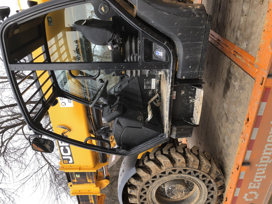 2019 JCB 510-56 74 HP, Beacon, Worklights, Aux Hydraulics, Solid Tires, 60" Carriage/Forks