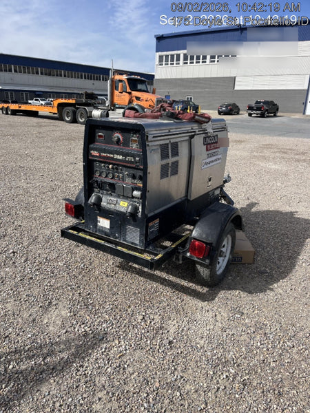 2019 Lincoln Electric Vantage 322 Ready-Pak 3, Two Wheel Trailer, Fender and Light Kit, Cable Rack