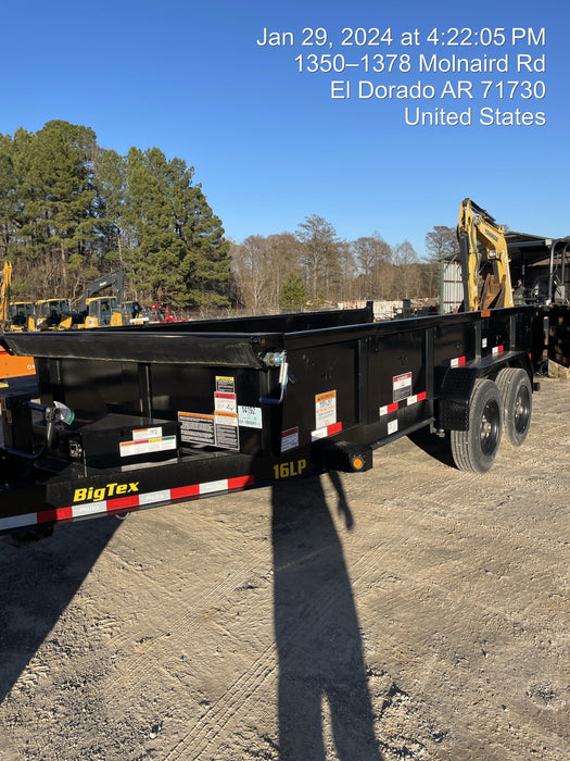 2024 BIG TEX TRAILER 16LP - 16' Bumper Pull Dump Trailer