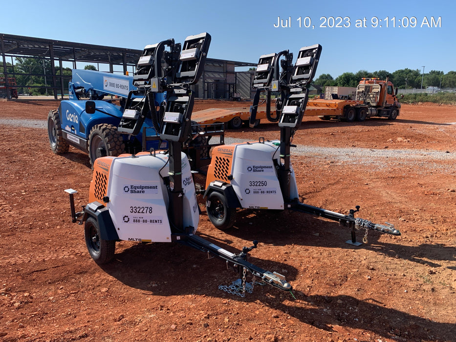 2023 Generac MLT2 Diesel, Flex Switch 120V Input, Powerzone Controller, (4) 320W LED Lights, 4kW Generator, 39.9 Gal Fuel Tank, 2" Ball, T3