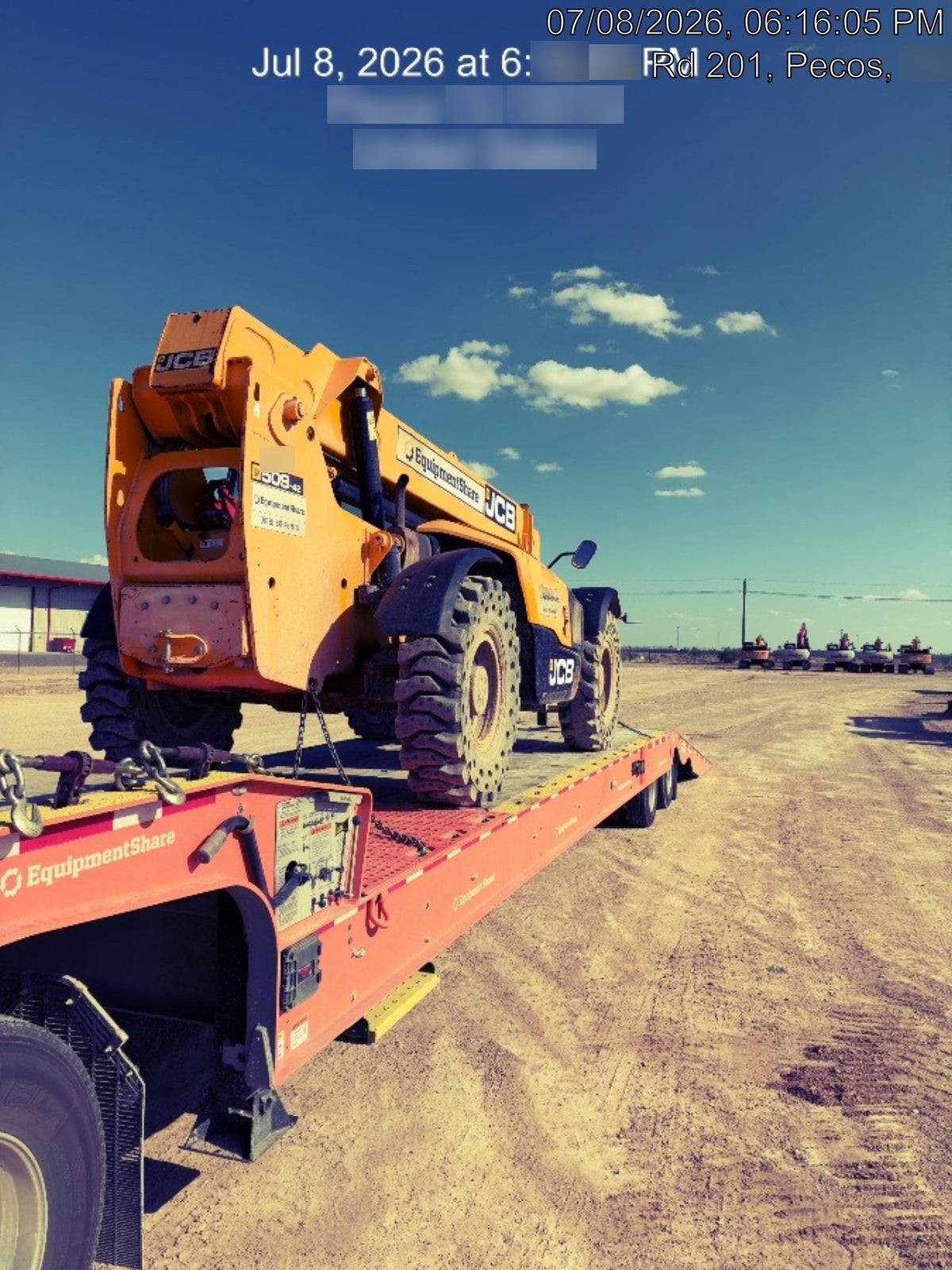 2019 JCB 509-42 JCB 509-42 Enclosed Cab, 74 HP, Solid Tires, Worklights, Beacon, Aux Hydraulics, Lifting Eye