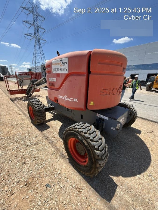 2017 Skyjack SJ46 AJ Skyjack 46AJ, Diesel Engine, Foam Filled Tires, 30x72" Platform, Extended Warranty 5yr/5k hr