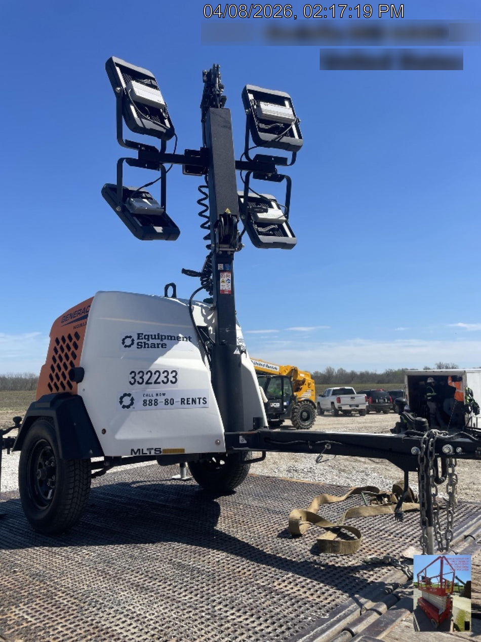 2023 Generac MLT2 Diesel, Flex Switch 120V Input, Powerzone Controller, (4) 320W LED Lights, 4kW Generator, 39.9 Gal Fuel Tank, 2" Ball, T3