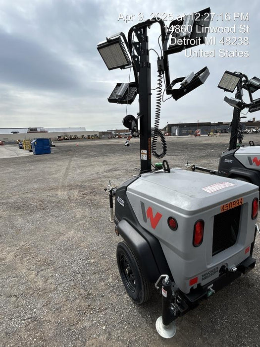 2024 Wacker Neuson LTT4 Diesel, Kohler KDW702, Deep Sea Controller, Auto Start, LED 320W, Bypass Outlet, T3