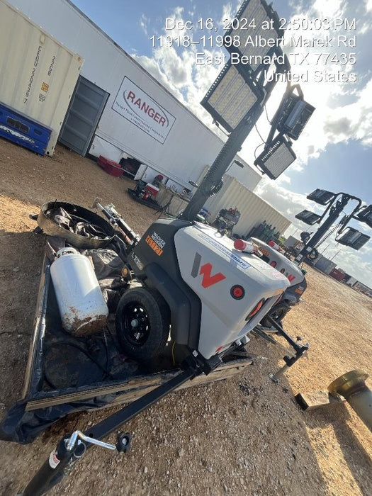 2024 Wacker Neuson LTT4 Diesel, Kohler KDW702, Deep Sea Controller, Auto Start, LED 320W, Bypass Outlet, T3