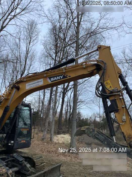 2020 Sany SY155U Rubber Tracks, Front Blade