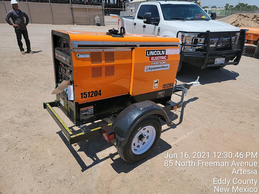 2021 Lincoln Electric Vantage 322 Vantage 322 Ready Pak 3 w/ Telematics & Decals, ORANGE (includes trailer, cable rack, fender light kit)