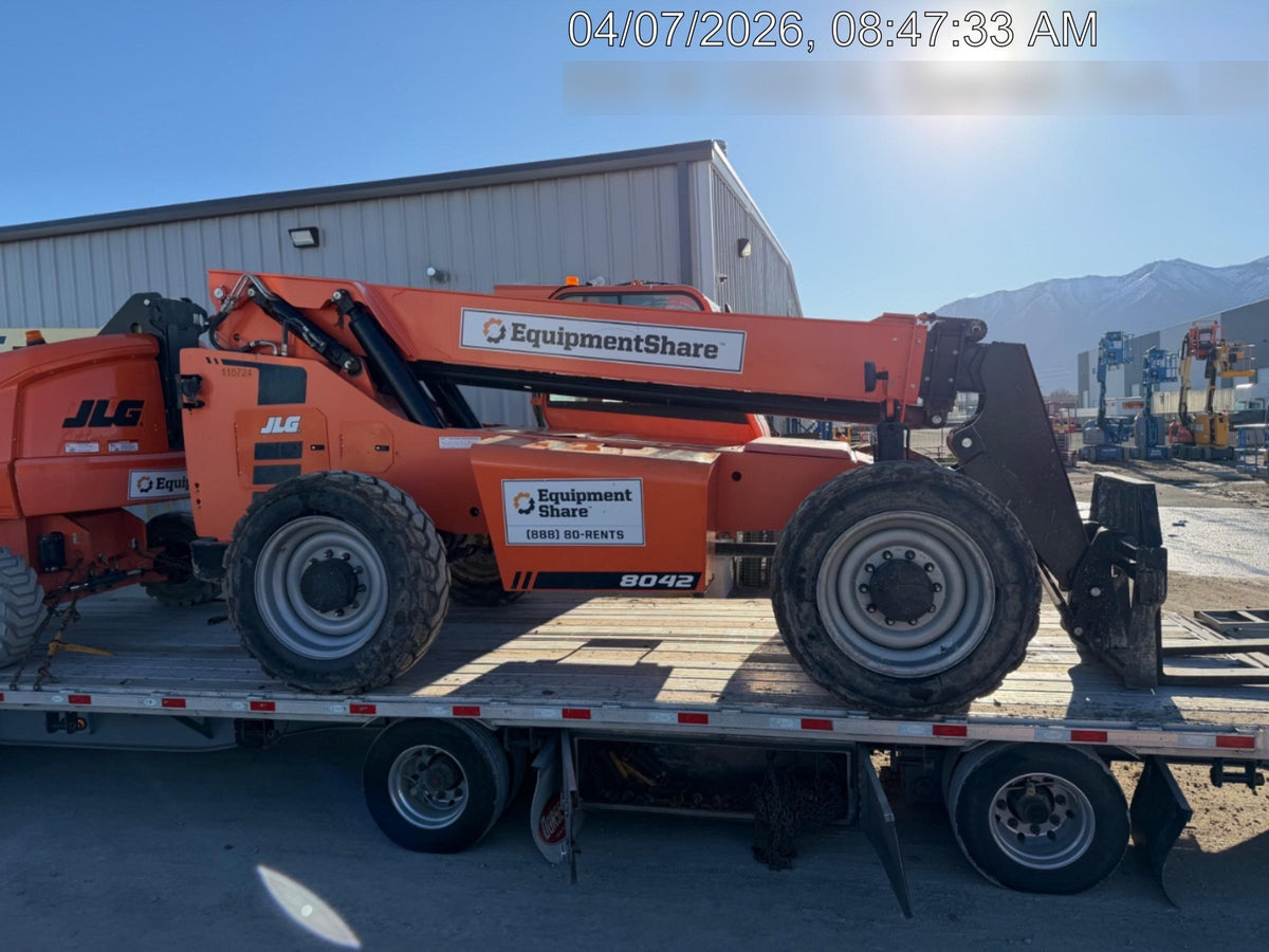 2020 Skytrak 8042 74 Hp, Cab-Heat ONLY, FF Tires, Work Lights, Beacon, Aux Hydraulics, Back up Alarm, Lifting Eye, ES Decals