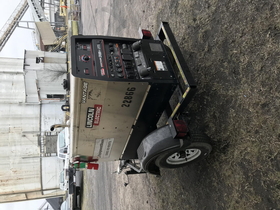 2019 Lincoln Electric Vantage 322 Lincoln Vantage 322 Welder w/Trailer, Light Kit, Cable Rack