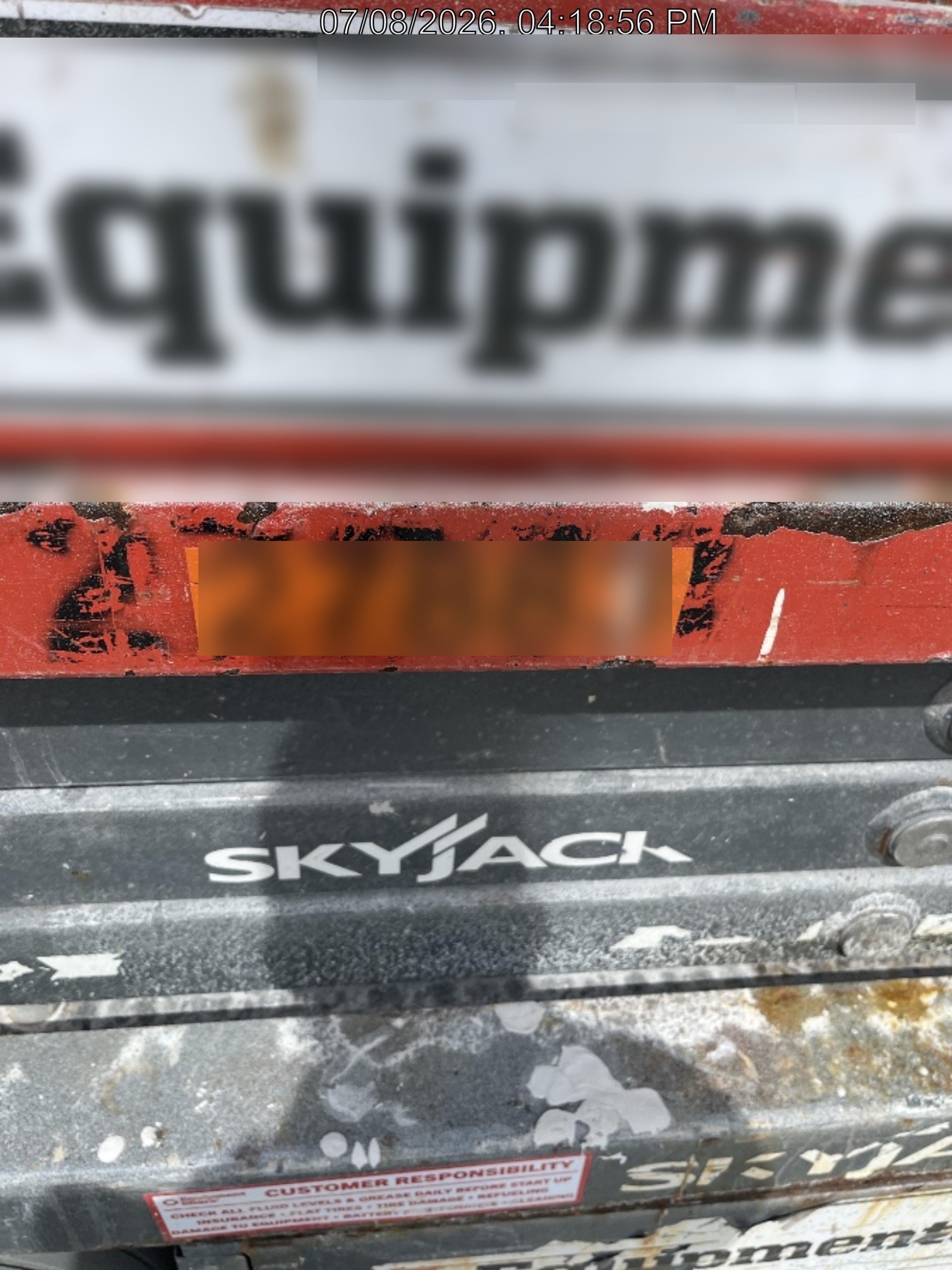 2019 Skyjack SJIII-3219 Standard Options